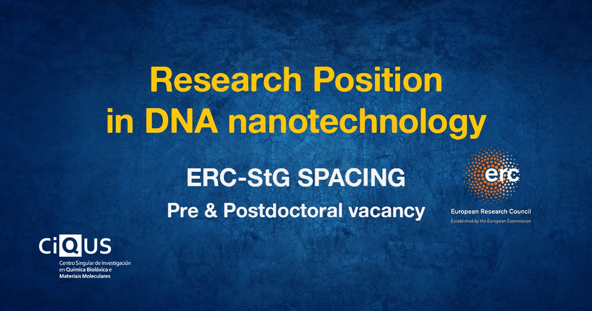 Research position in DNA nanotechnology at CIQUS (Spain)