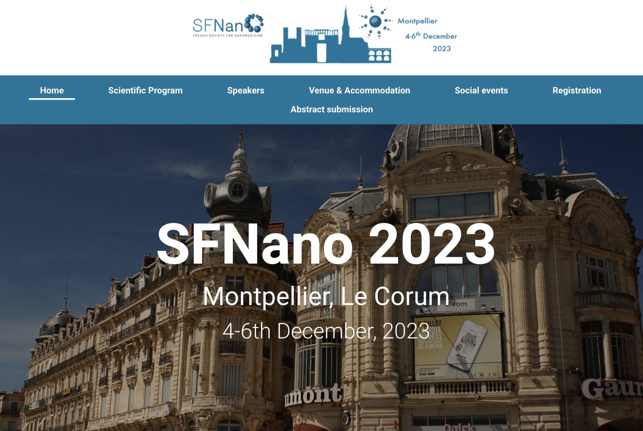 SFNano 2023 in Montpellier