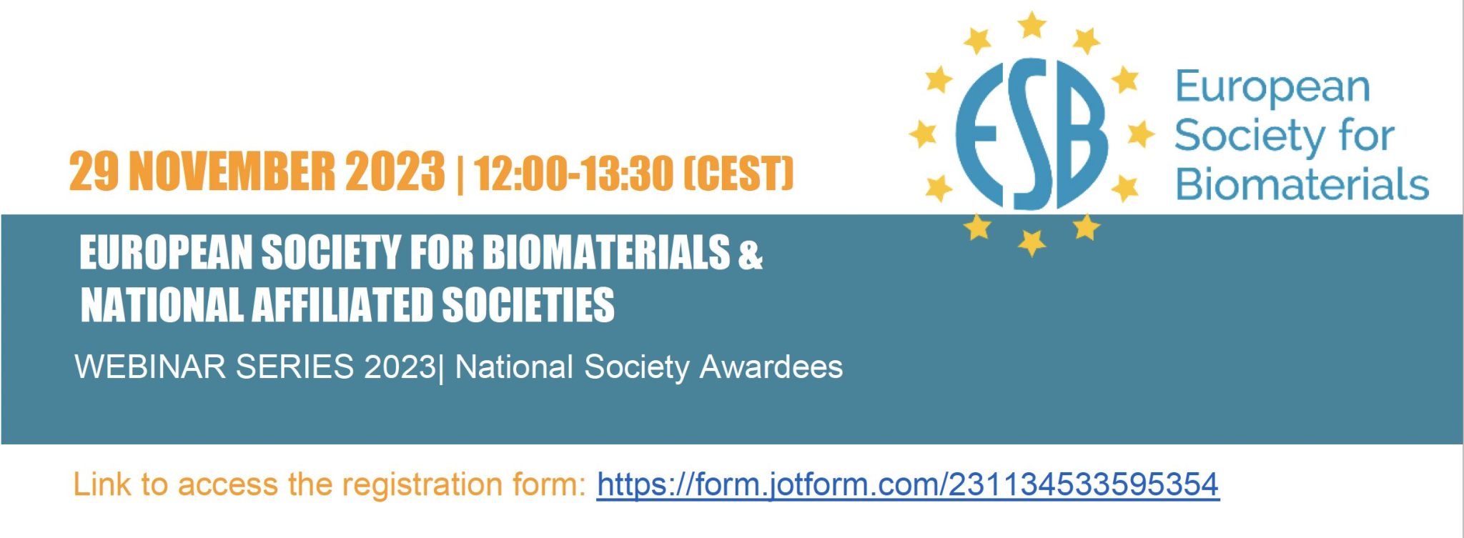 Webinar of the European Society for Biomaterials
