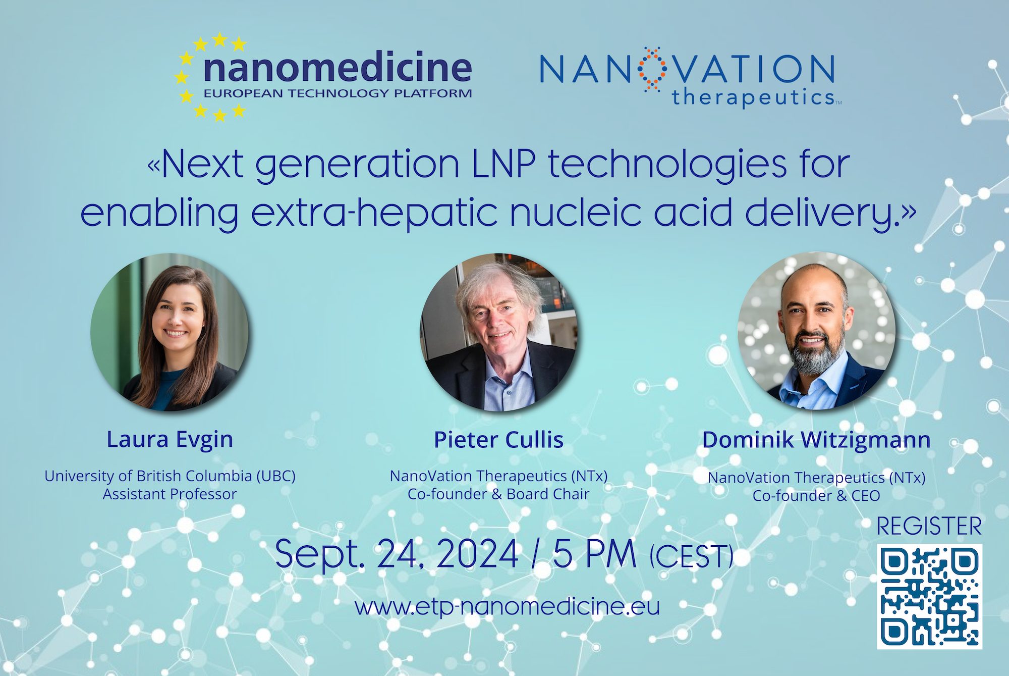 ETPN webinar “Next gen. LNP technologies for enabling extra-hepatic nucleic acid delivery”